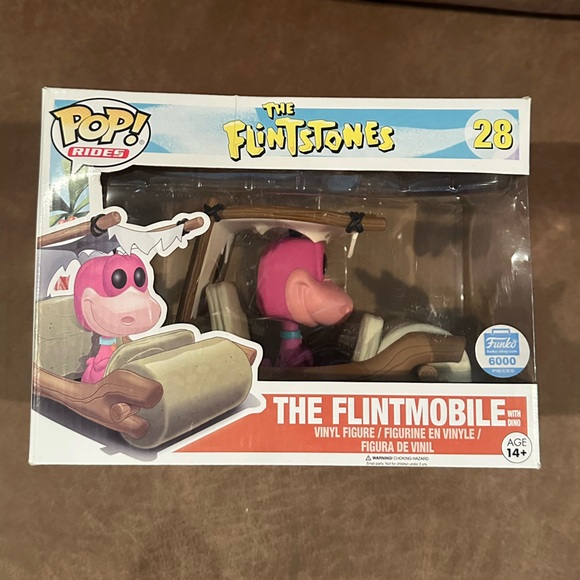 The Flintmobile and Dino Funko Pop